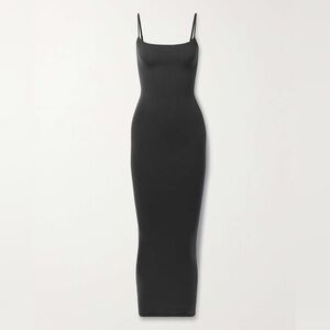 SKIMS Fits Everybody Long Slip Dress - Onyx